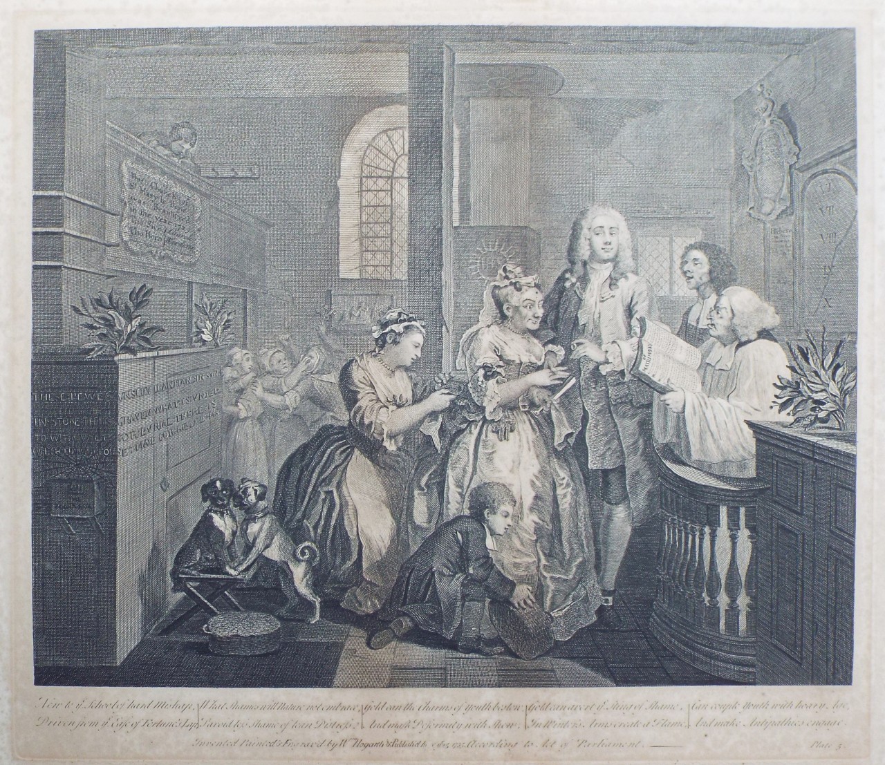 Print - A Rake's Prograss - the Wedding - Hogarth