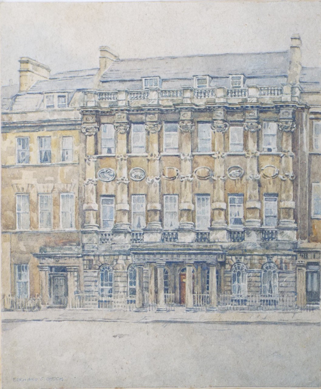 Watercolour - Grosvenor Hotel, Bath