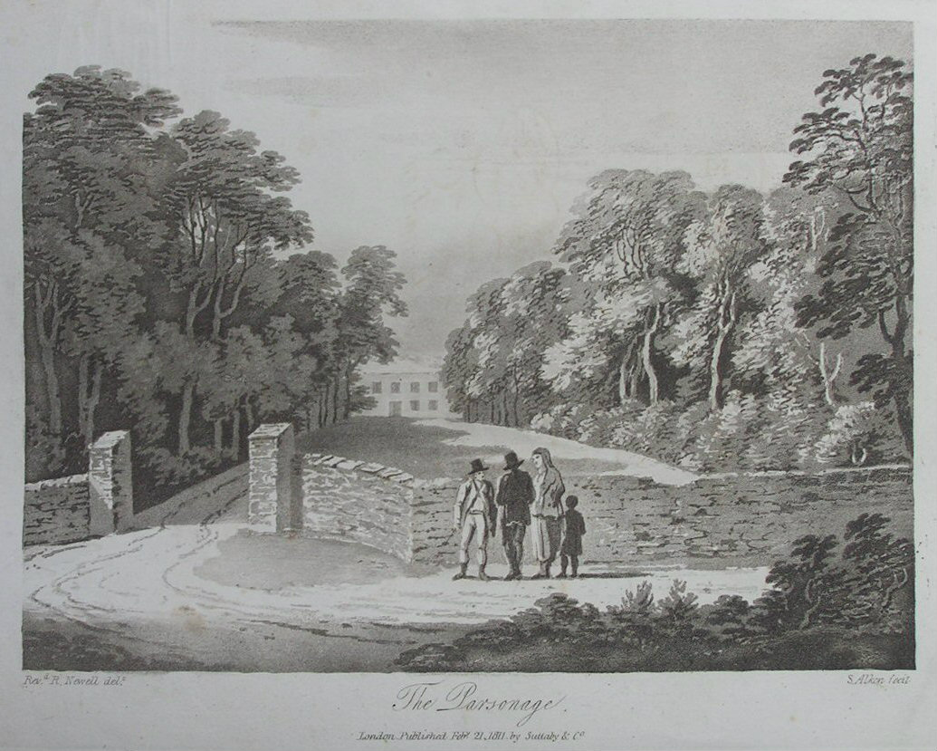 Aquatint - The Parsonage - Alken