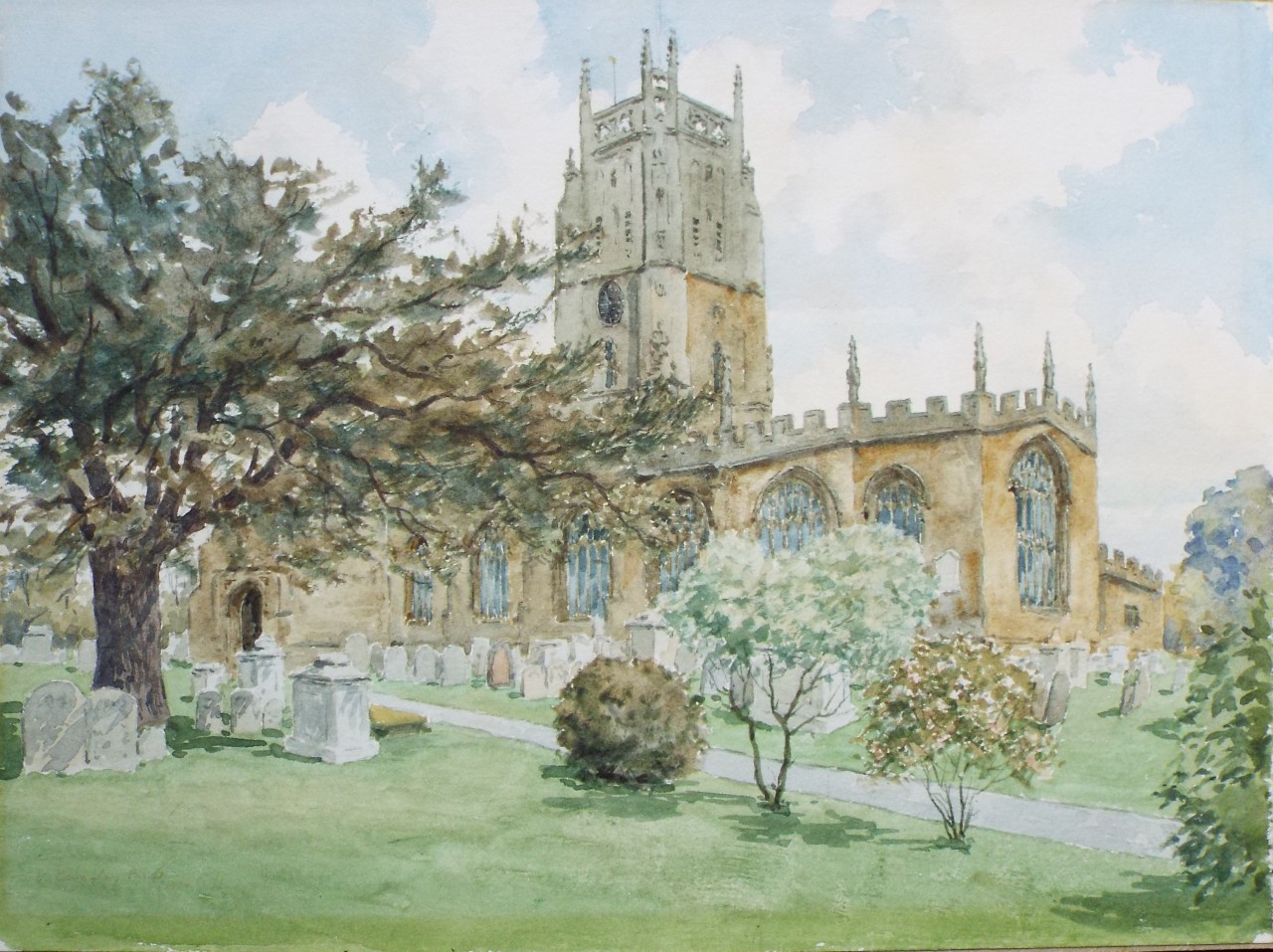 Watercolour - Fairford Church