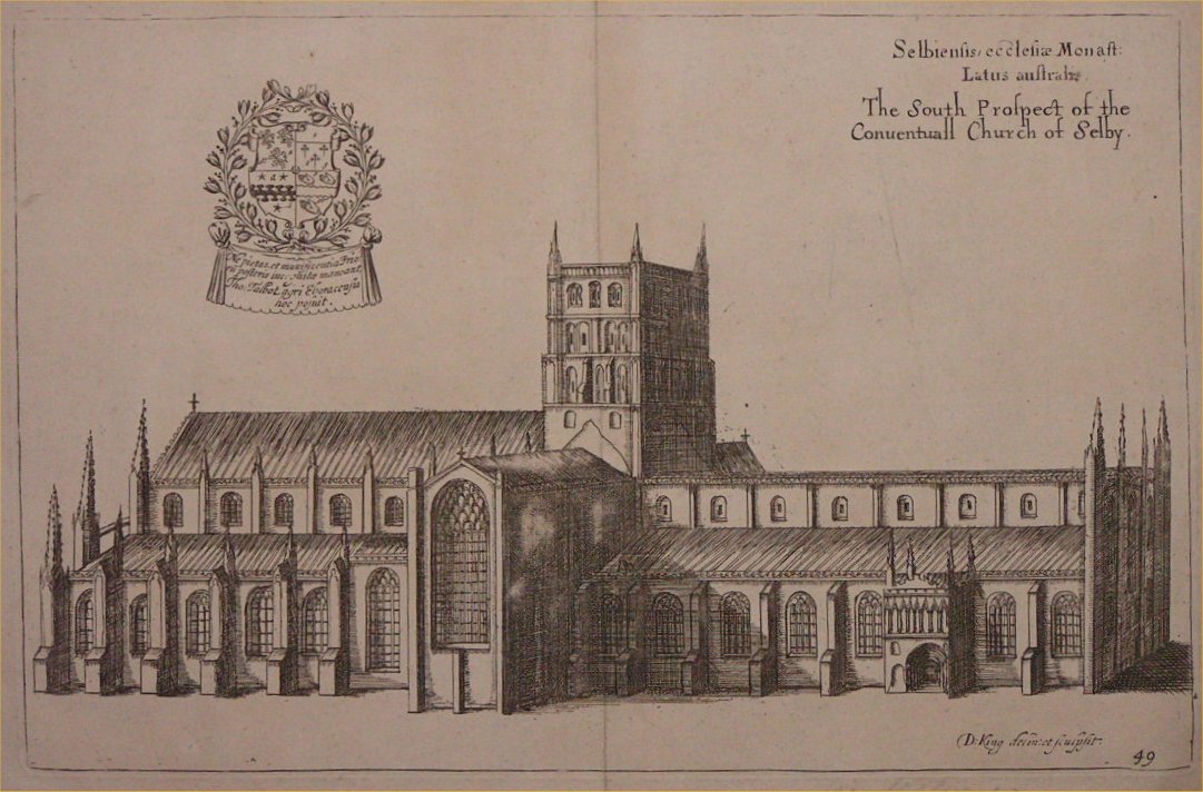 Print - The Conventuall Church of Selby - King