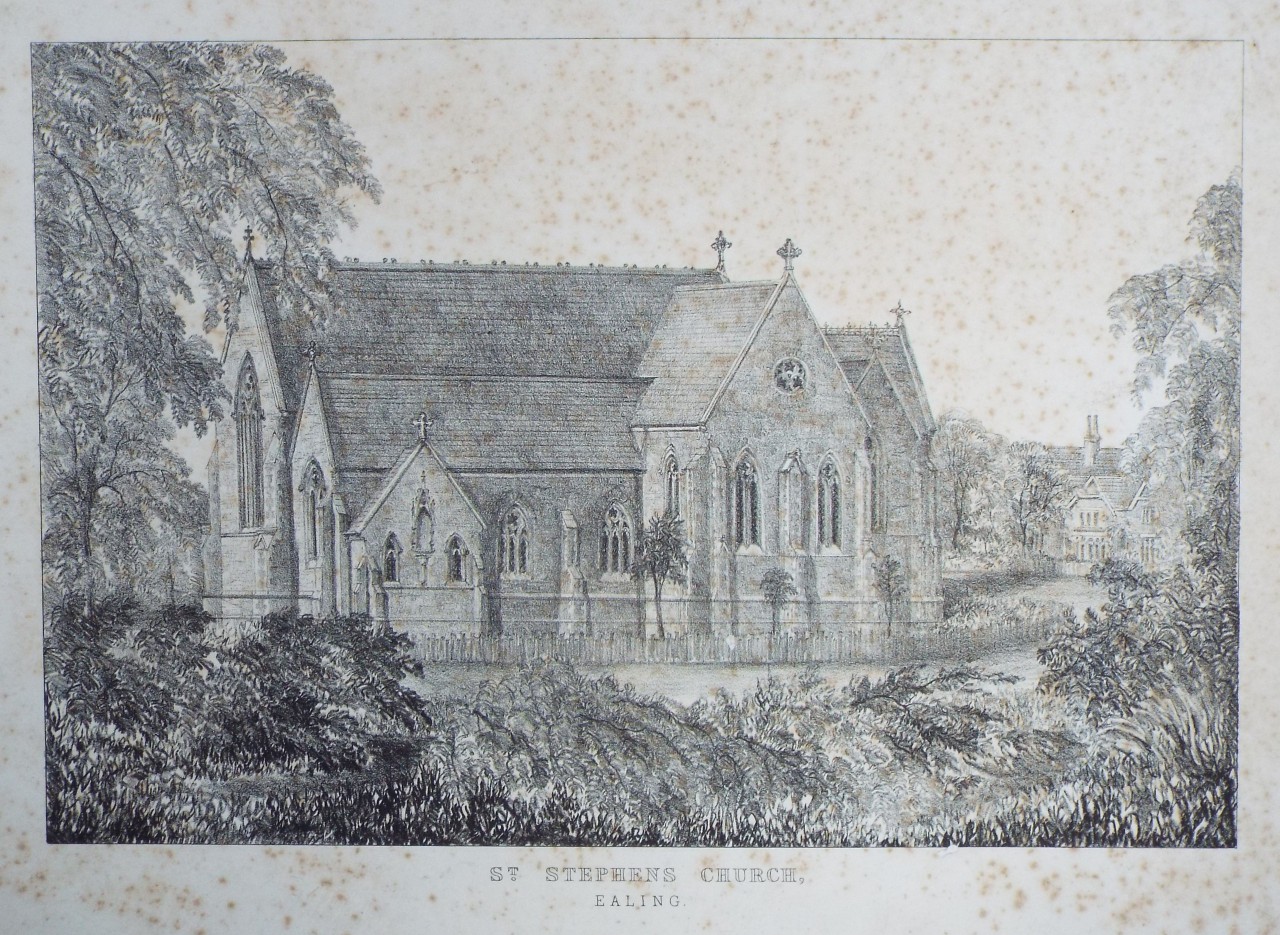 Lithograph - Ealing Church