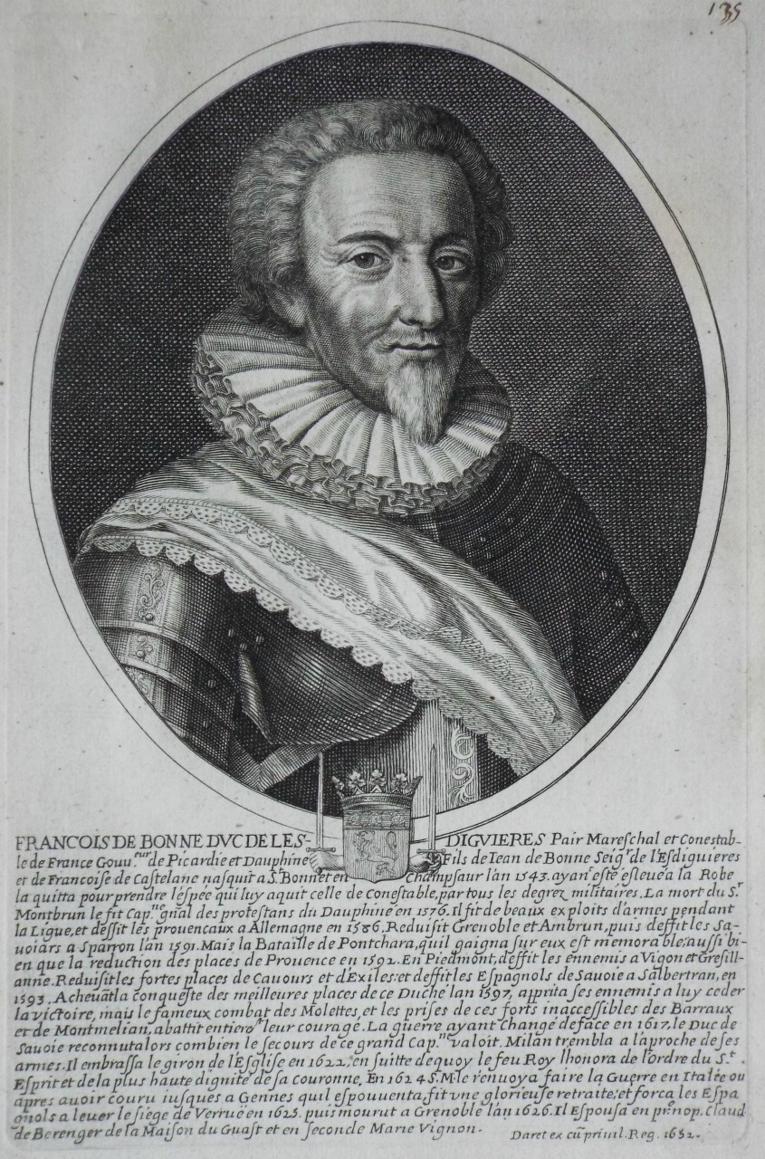 Print - Francois de Bonne Duc de Les-Diguieres