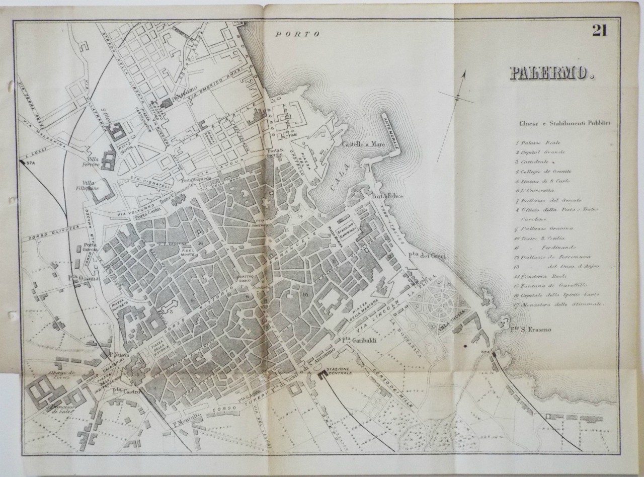 Map of Palermo - Palermo