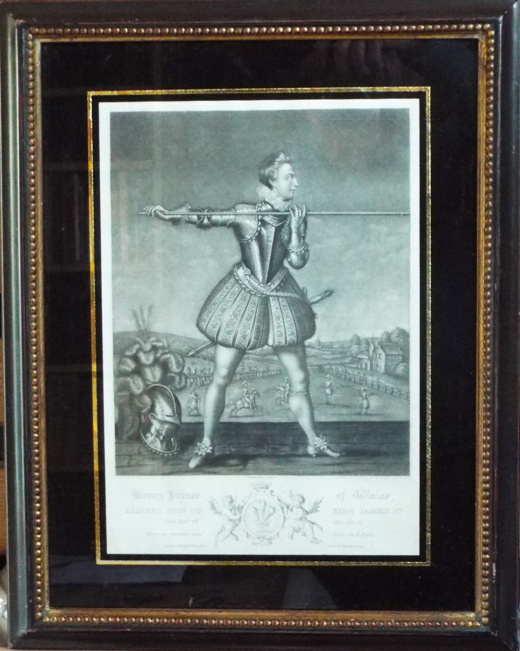 Mezzotint - Henry Prince of Wales, Eldest Son of King James 1st. Obit Novr. 6th. 1612 Aet. 18. from an extreme rare Print by S. Pass. - 