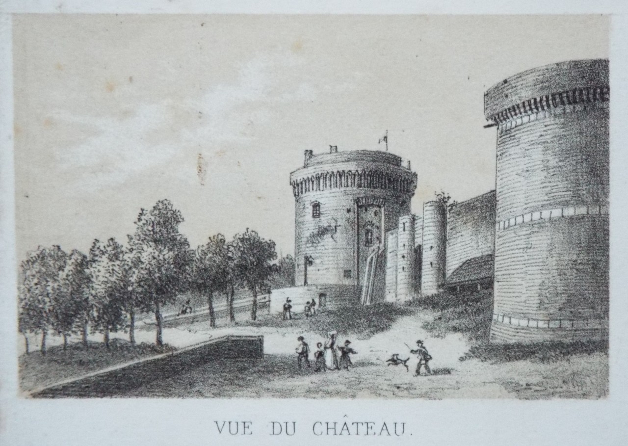 Lithograph - Vue du Chateau.