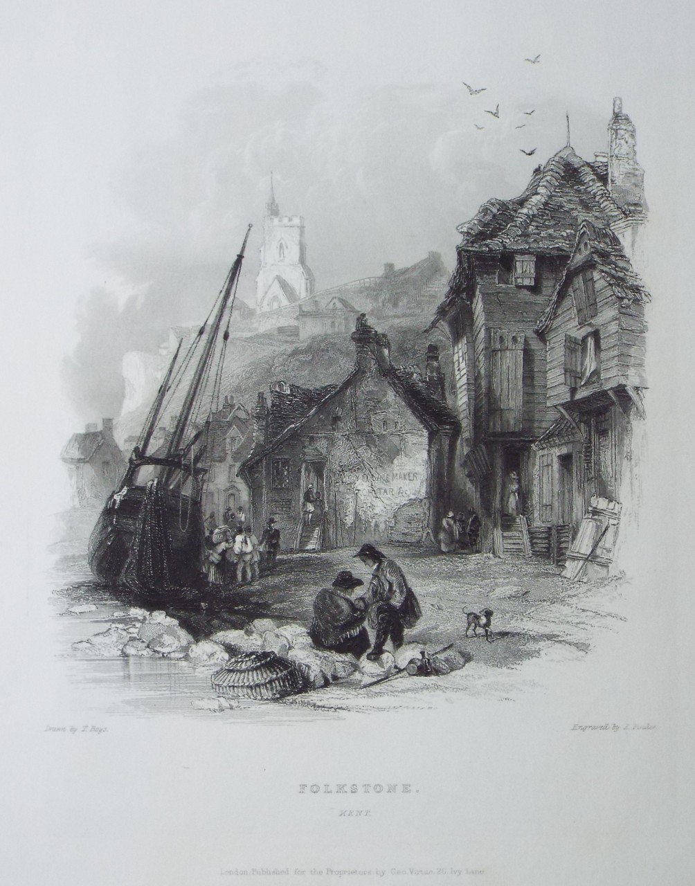 Print - Folkestone. Kent. - Finden