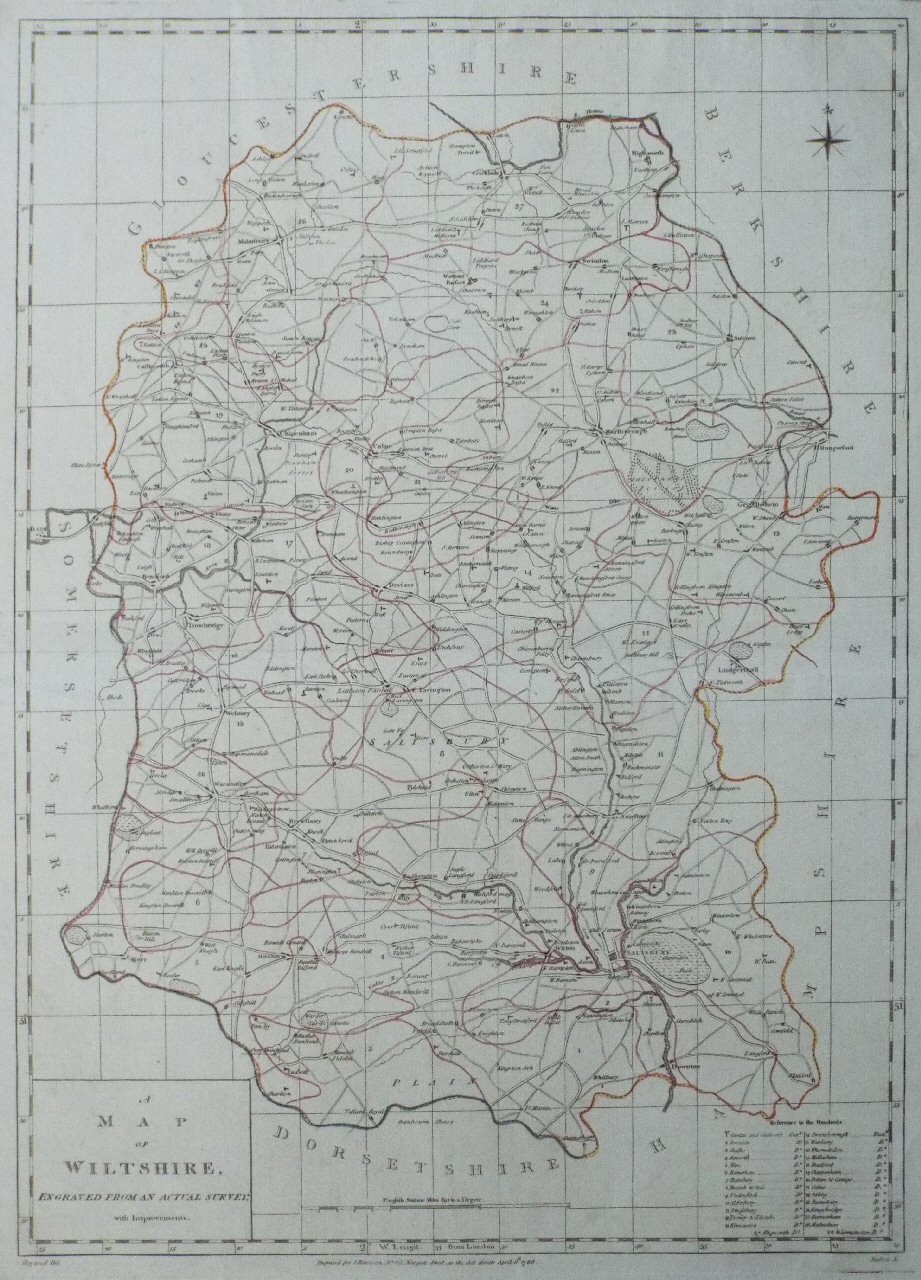 Map of Wiltshire - Harrison