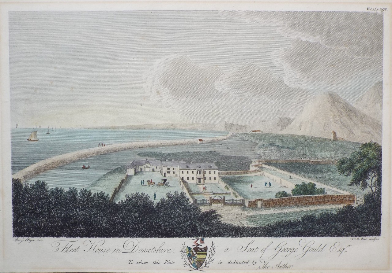 Print - Fleet House, in Dorsetshire, a Seat of George Gould Esqr. - Picot