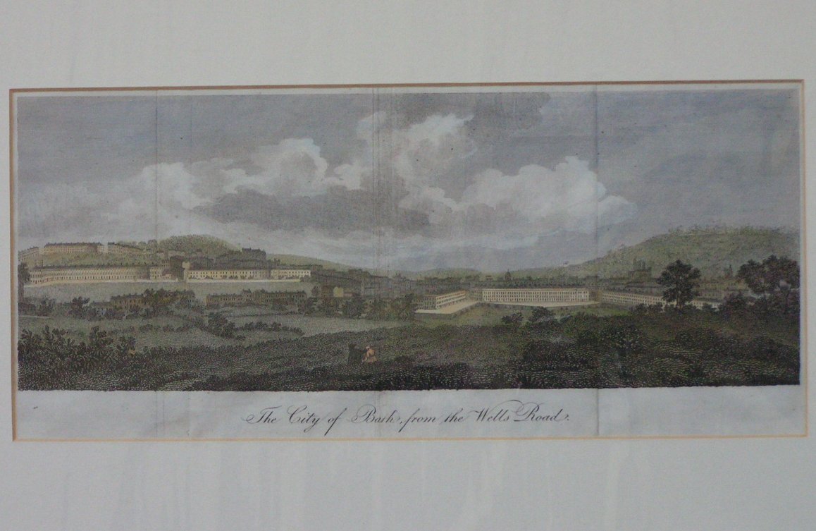 Print - View of Bath from the Wells Road