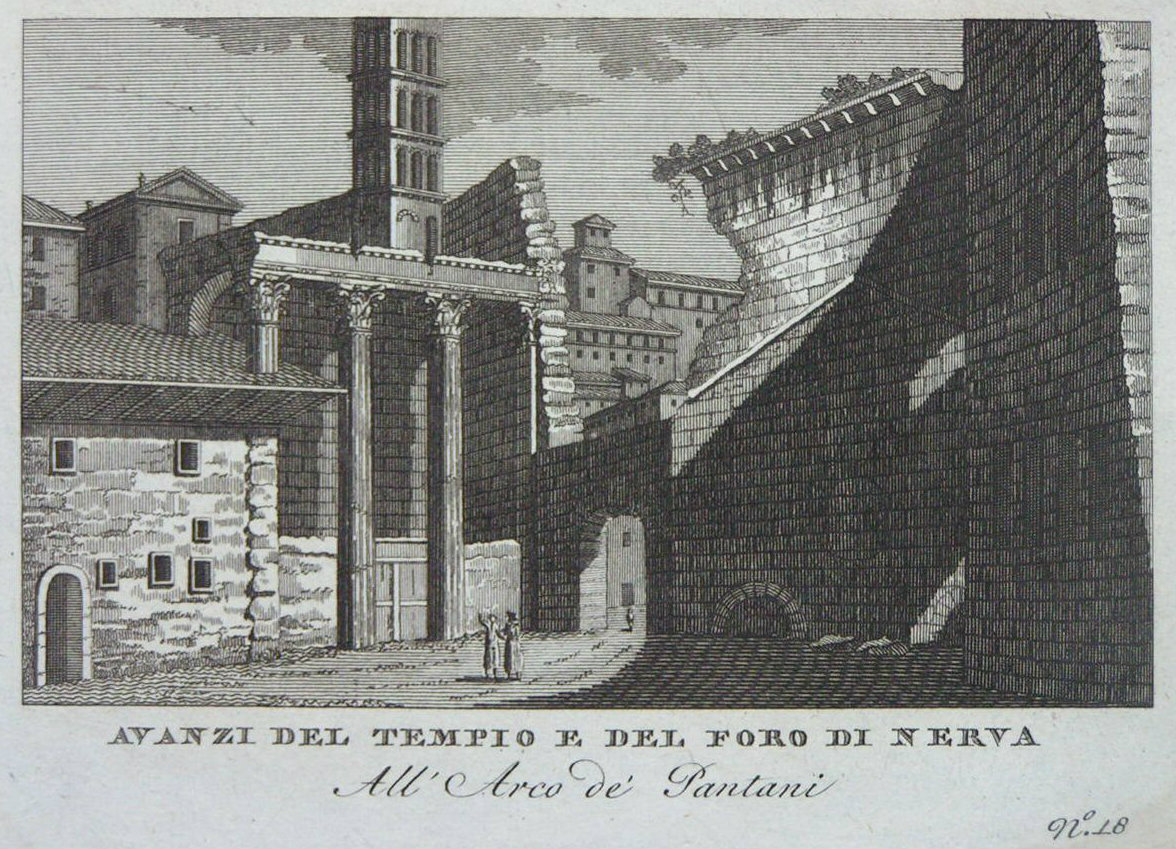 Print - Avanzi del Templo e del Foro di Nerva All' Arco de Pantani