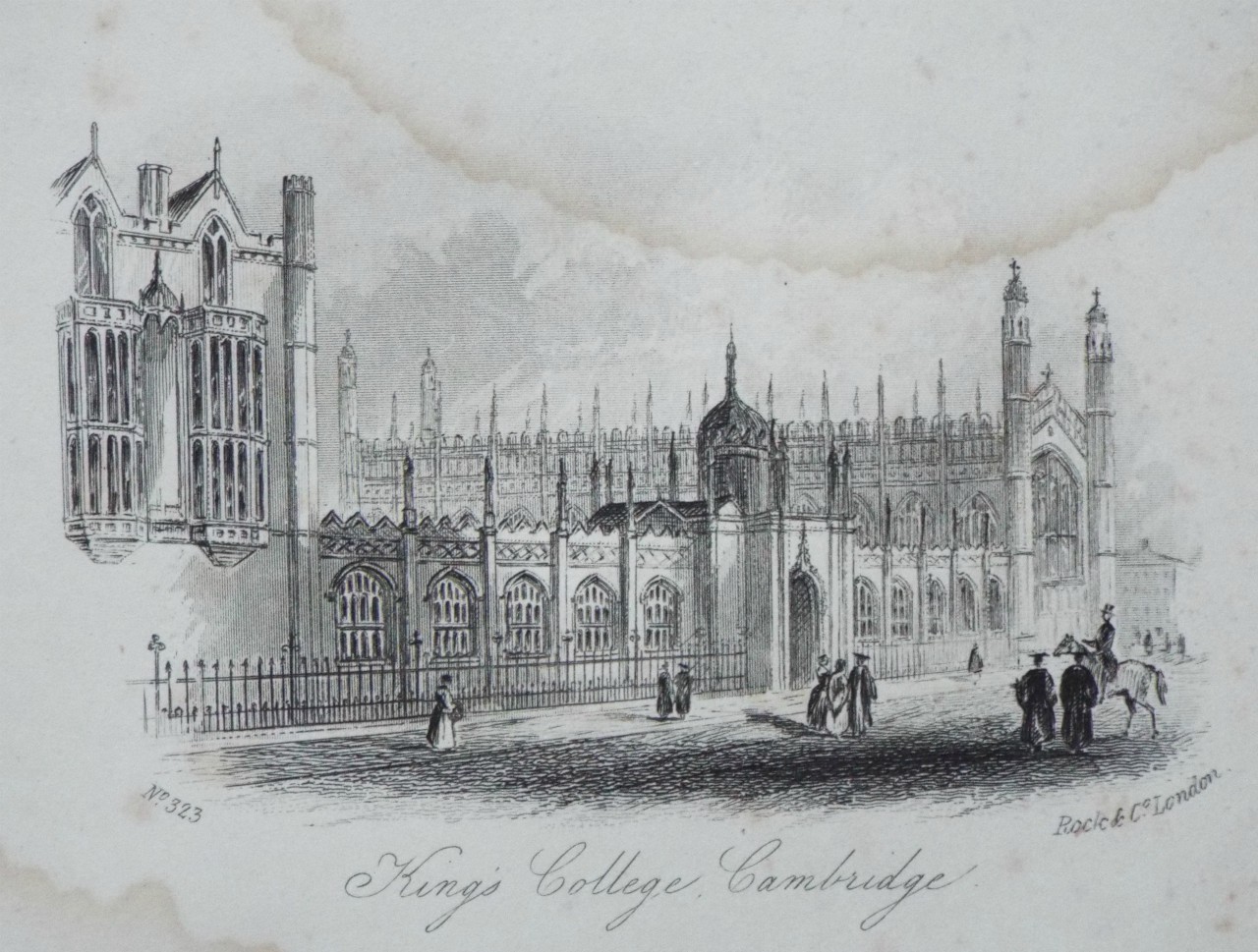 Steel Vignette - King's College, Cambridge. - Rock