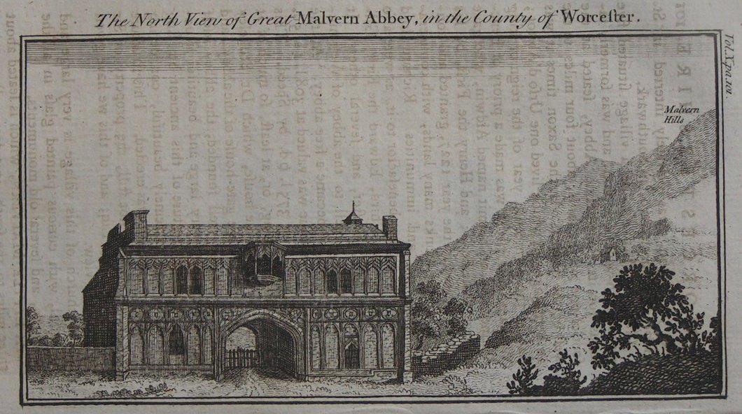 Print - The North View of Great Malvern Abbey, in the County of Worcester. - Buck