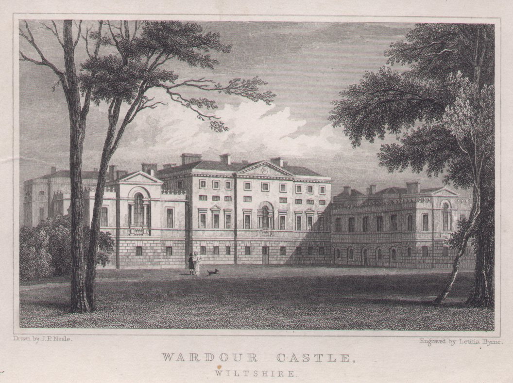 Print - Wardour Castle, Wiltshire. - Byrne