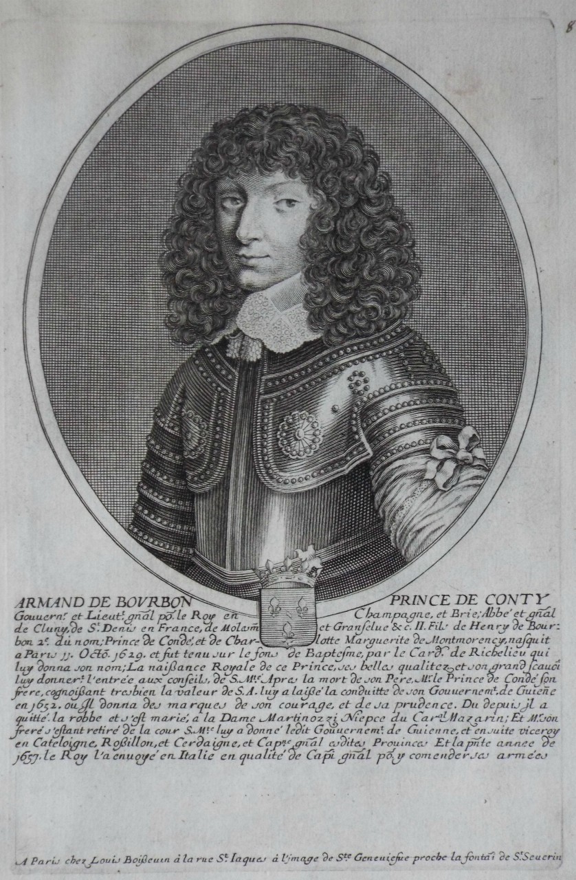 Print - Armand de Bourbon Prince de Conty