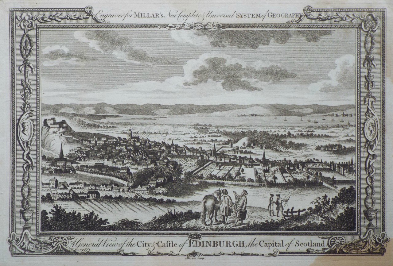 Print - A General View of the City & Castle of Edinburgh, the Capital of Scotland. - 