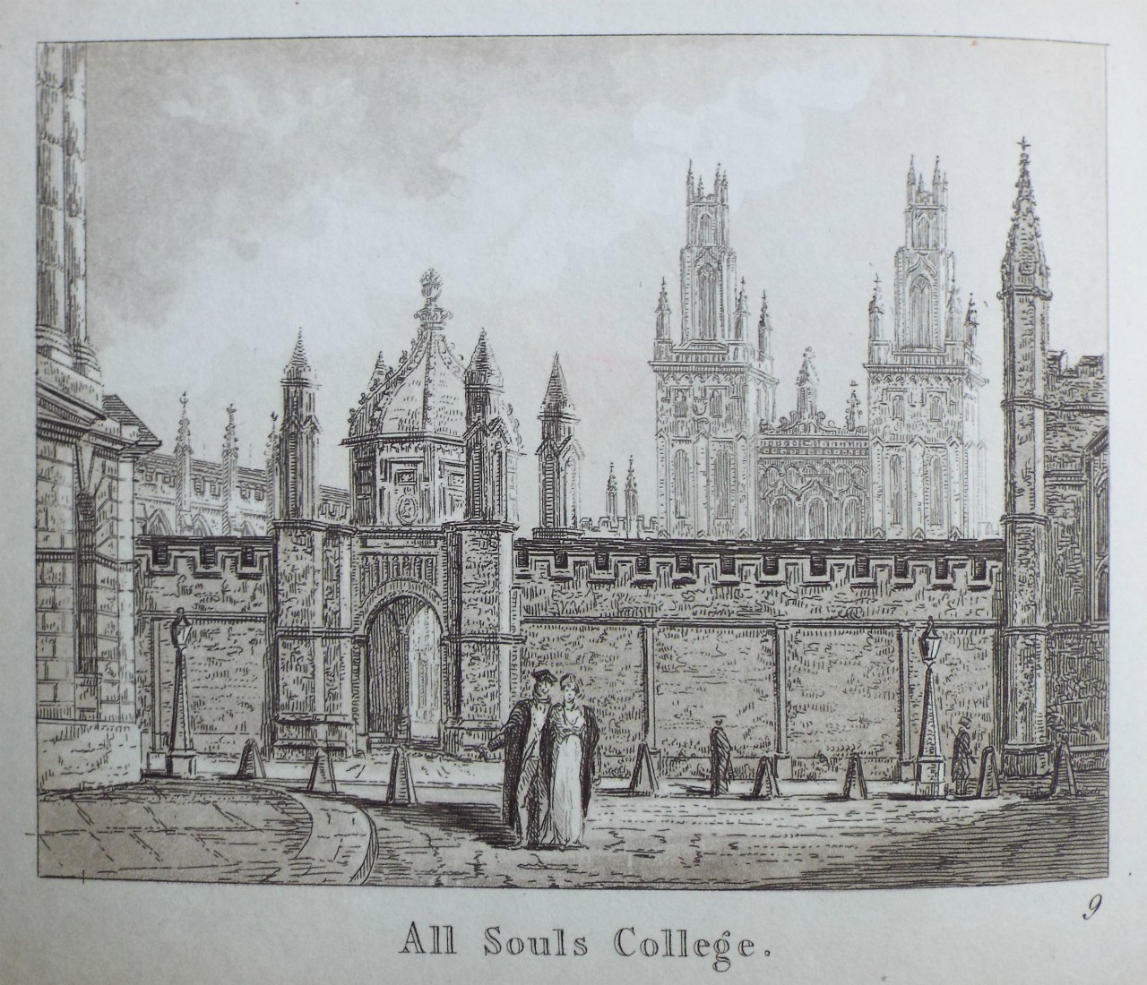 Aquatint - All Soul's College.