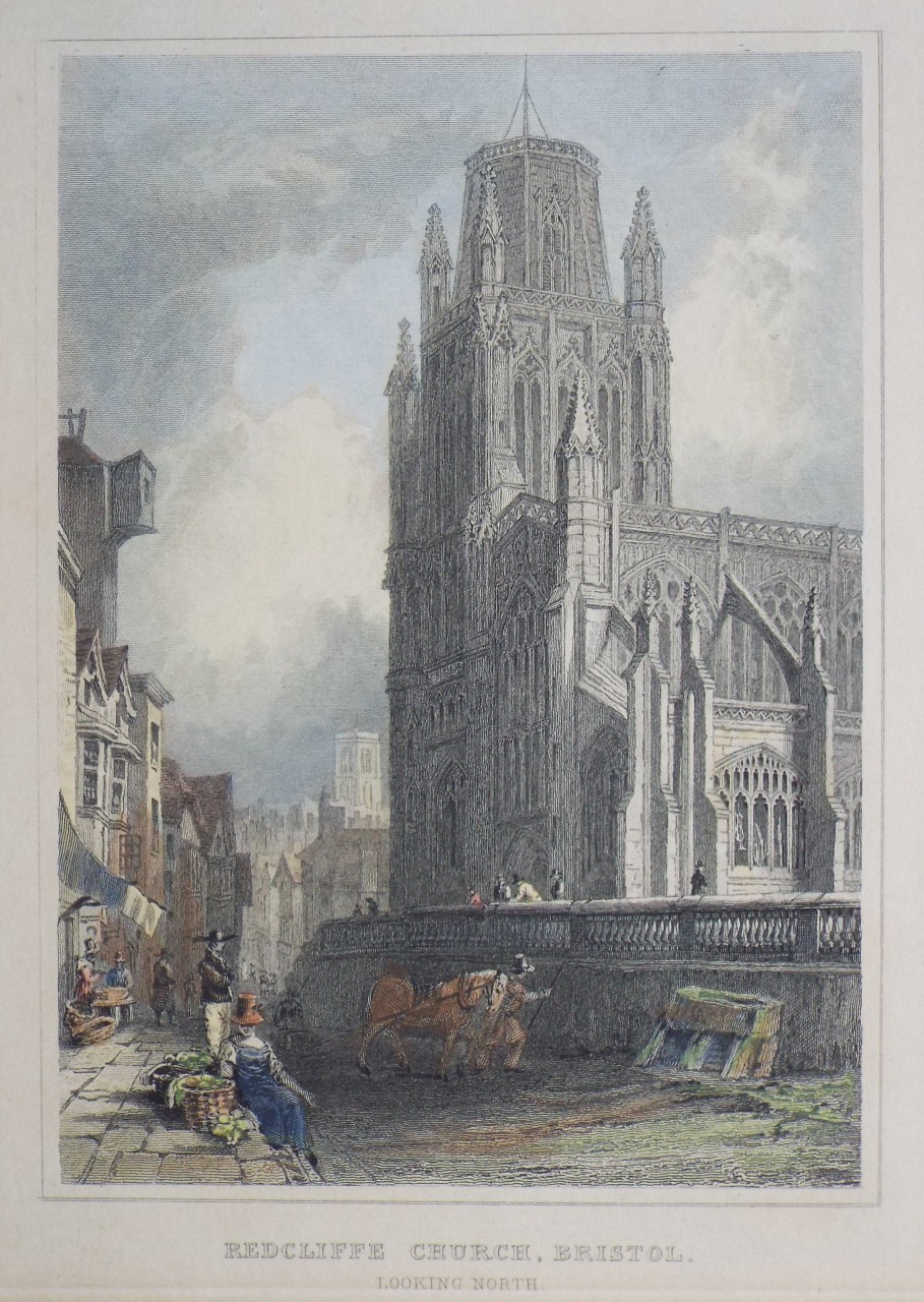 Print - Redcliffe Church, Bristol. Looking North.