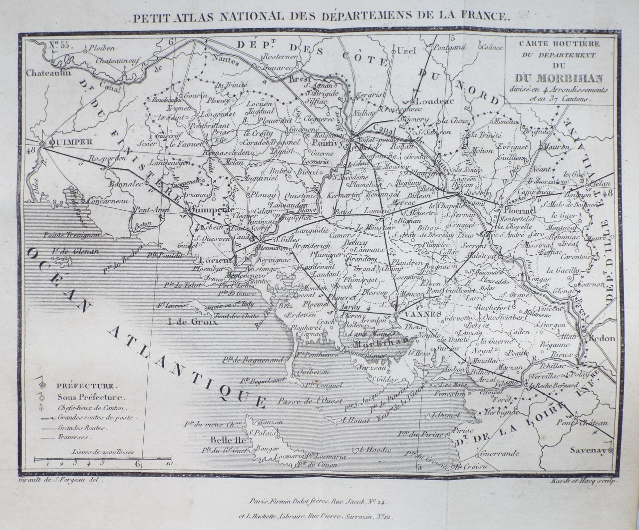 Map of Morbihan