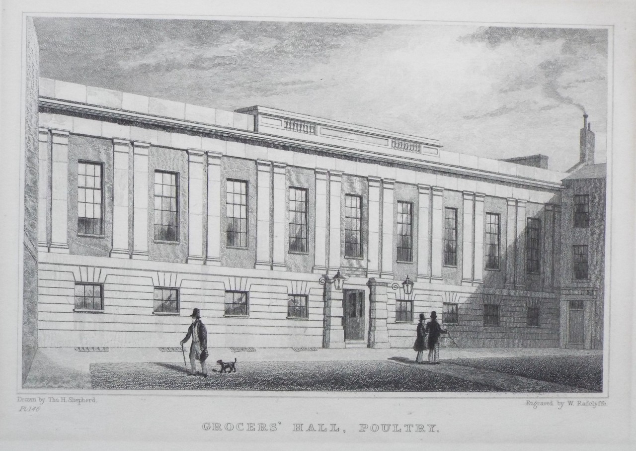 Print - Grocers' Hall, Poulty. - Radclyffe