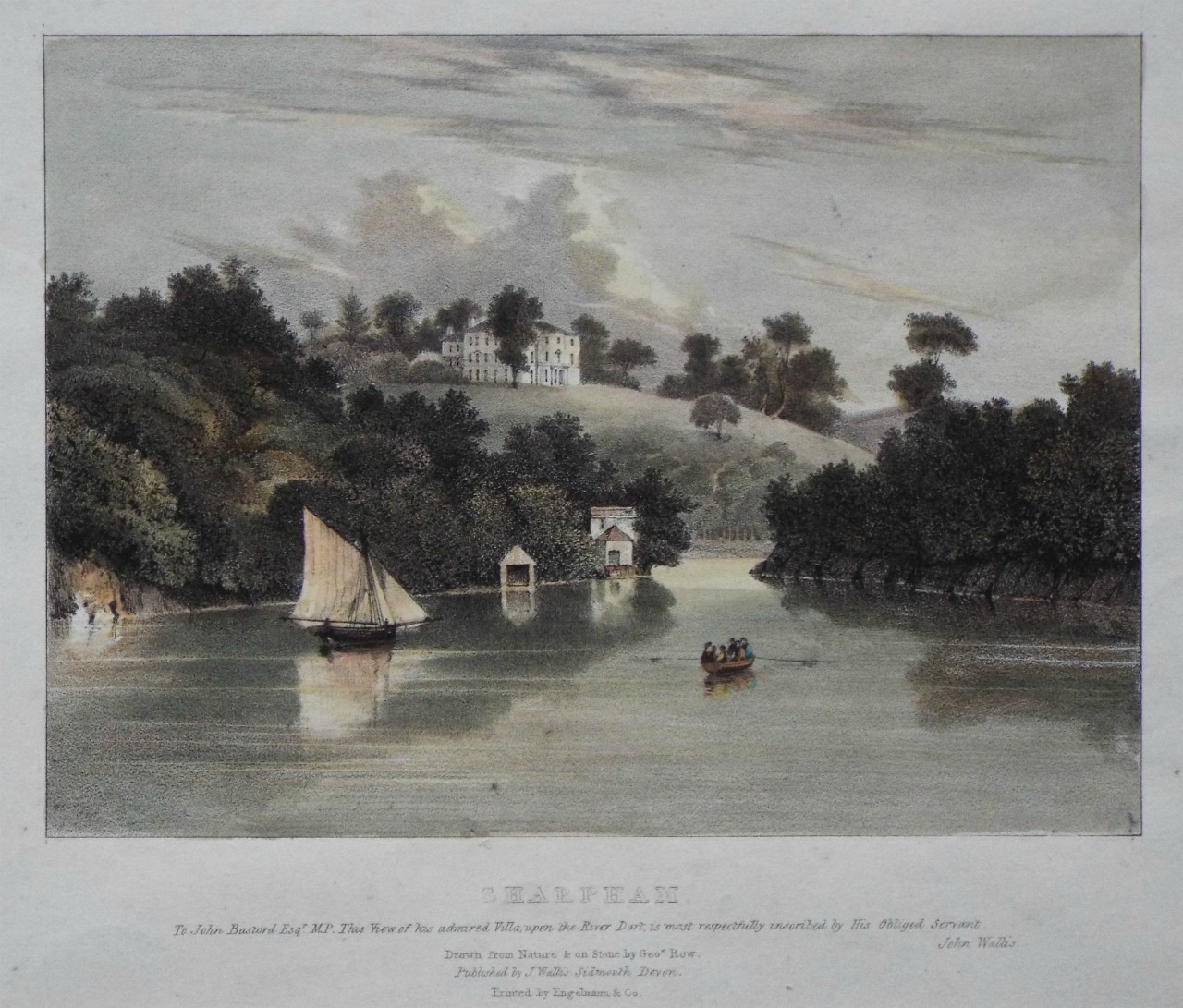 Lithograph - Sharpham. - Rowe