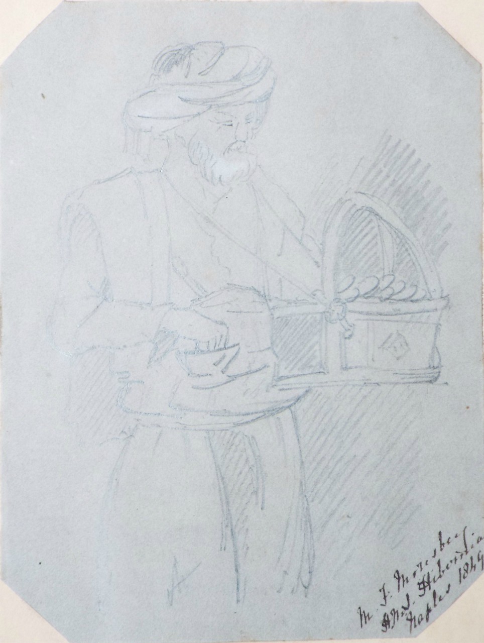 Pencil sketch - (A Pedlar)