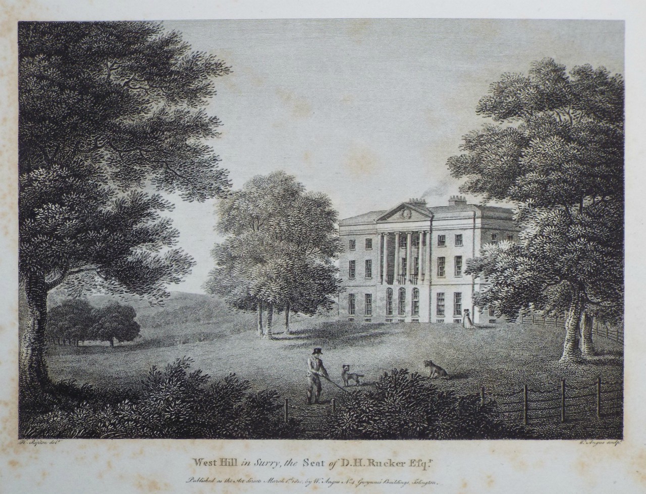 Print - West Hill in Surry, the Seat  - Angus