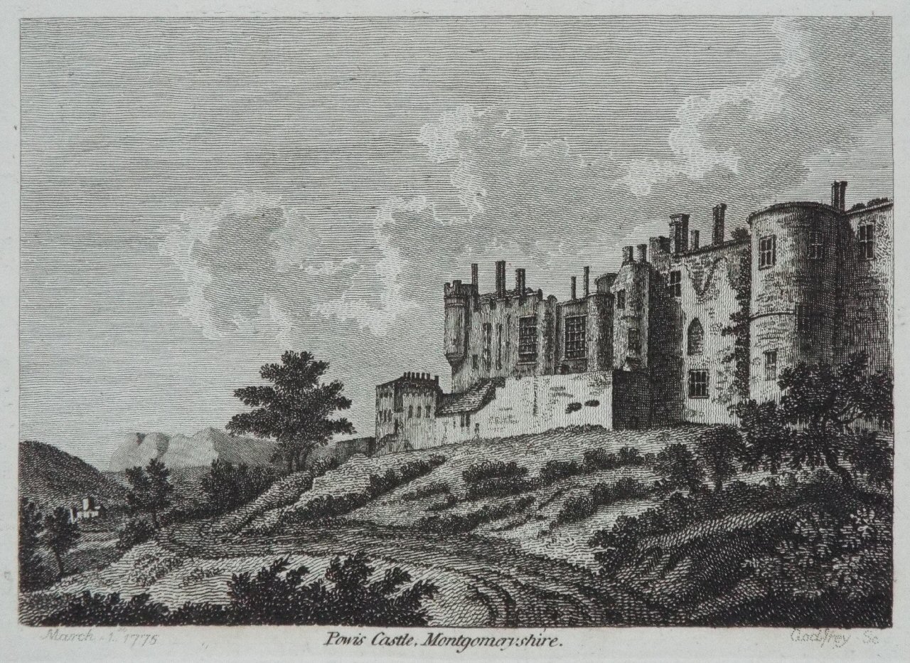 Print - Powis Castle, Montgomeryshire.