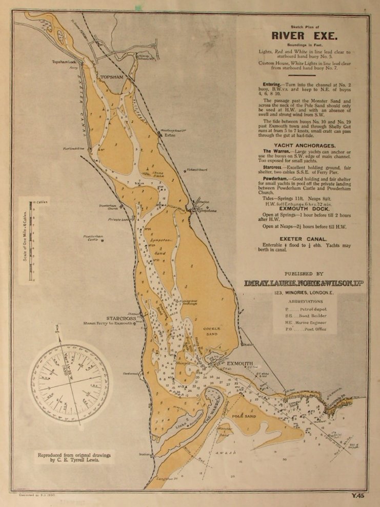 Map of River Exe