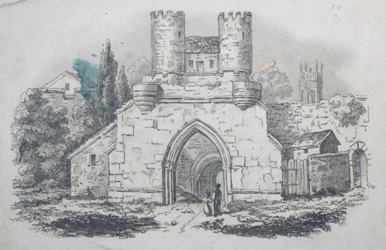 Lithograph - Walmgate Bar, York