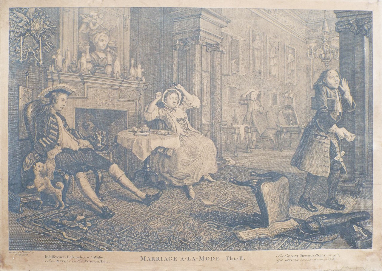Print - Marriage a la Mode. Plate II.