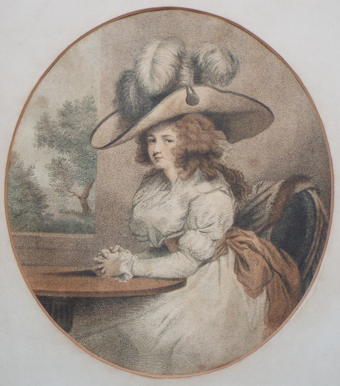 Lithograph - Delia in Town.