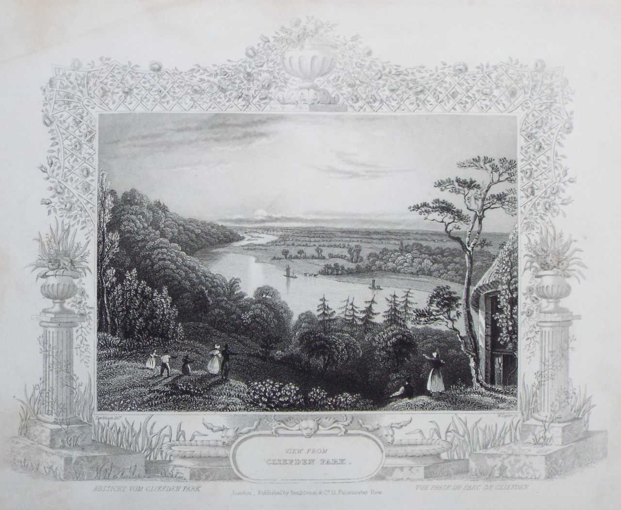 Print - View from Cliefden Park. - Taylor
