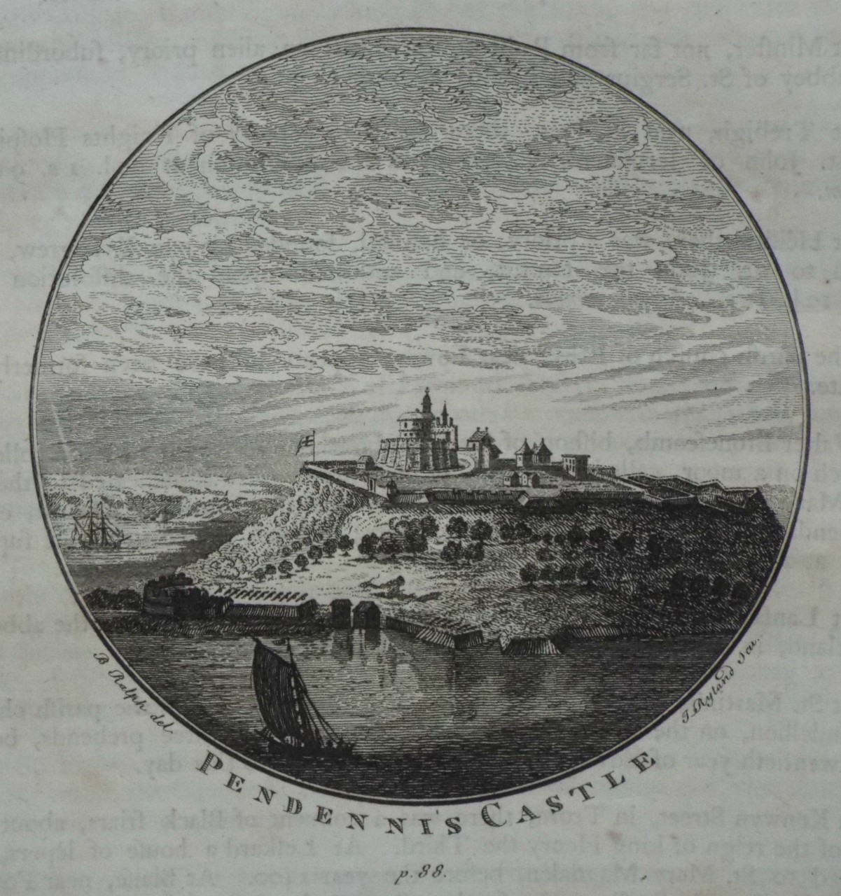 Print - Pendennis Castle p.88. - Ryland