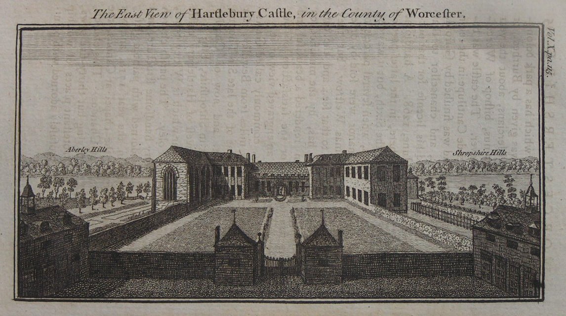 Print - The East View of Hartlebury Castle, in the County of Worcester. - Buck