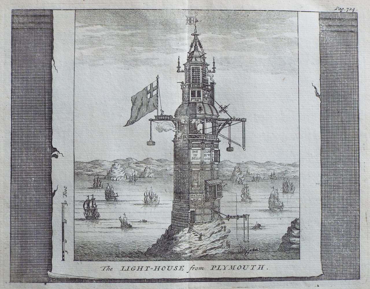 Print - The Light-house from Plymouth.