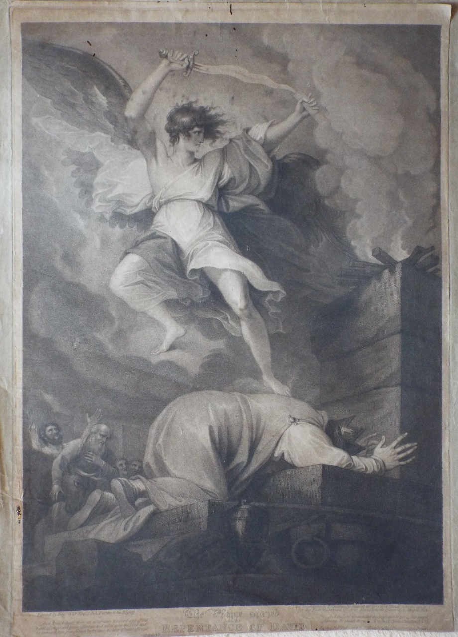 Stipple - The Plague Stayed on the Repentance of David. - Cheesman