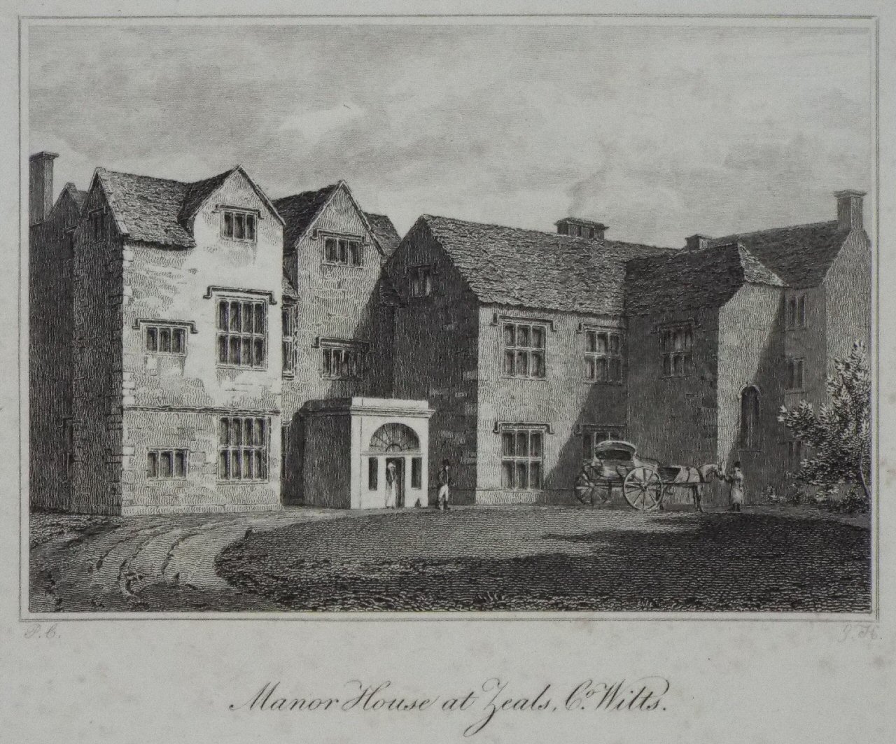 Print - Manor House at Zeals Co.Wilts - Hollis
