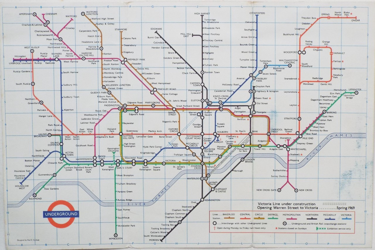 Map of London Underground - London Underground