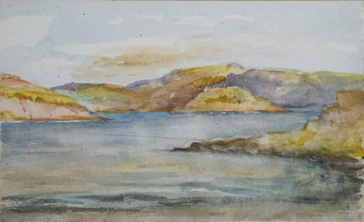 Watercolour - (Lake scene)
