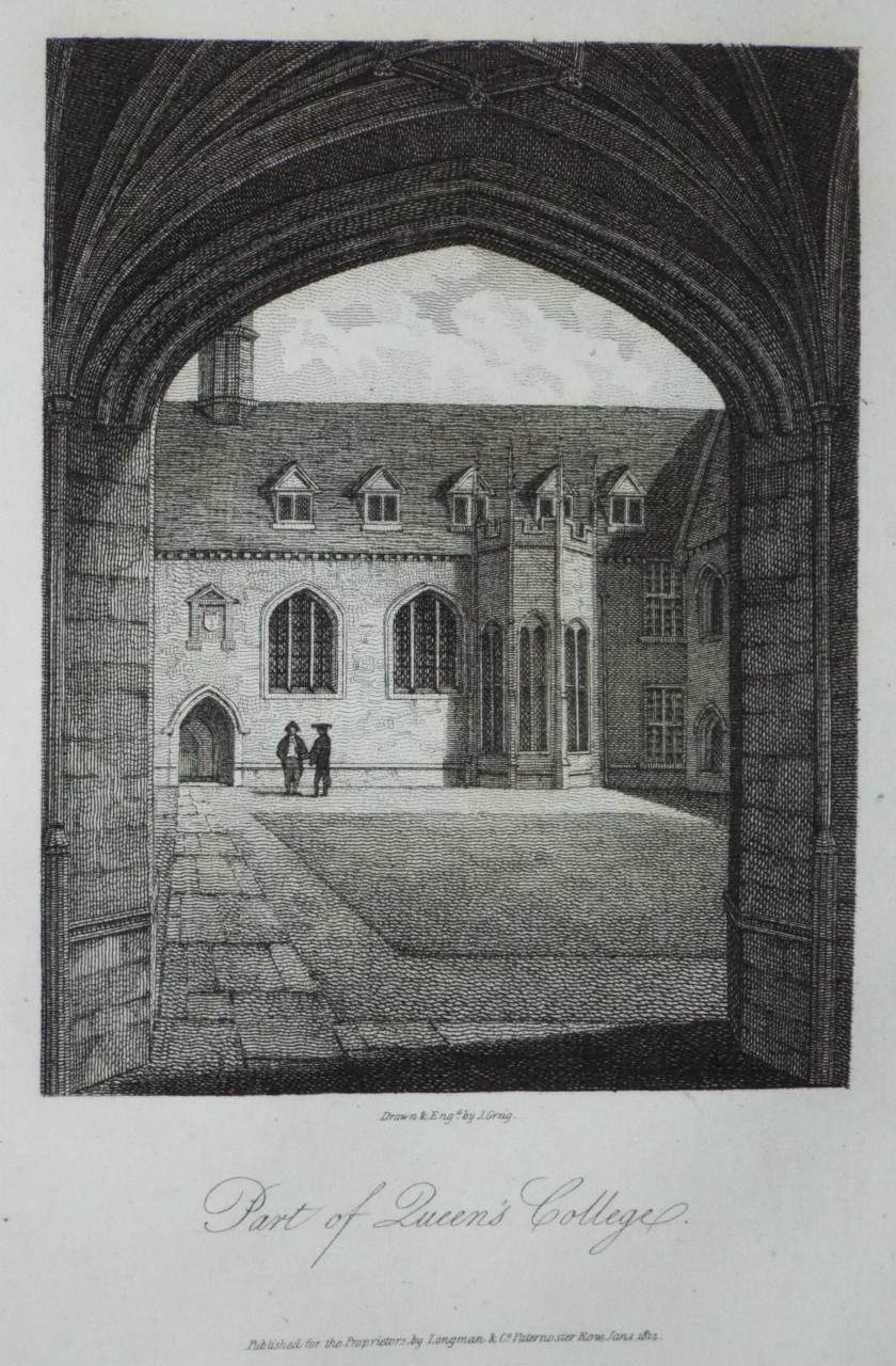 Print - Part of Queen's College. - Greig