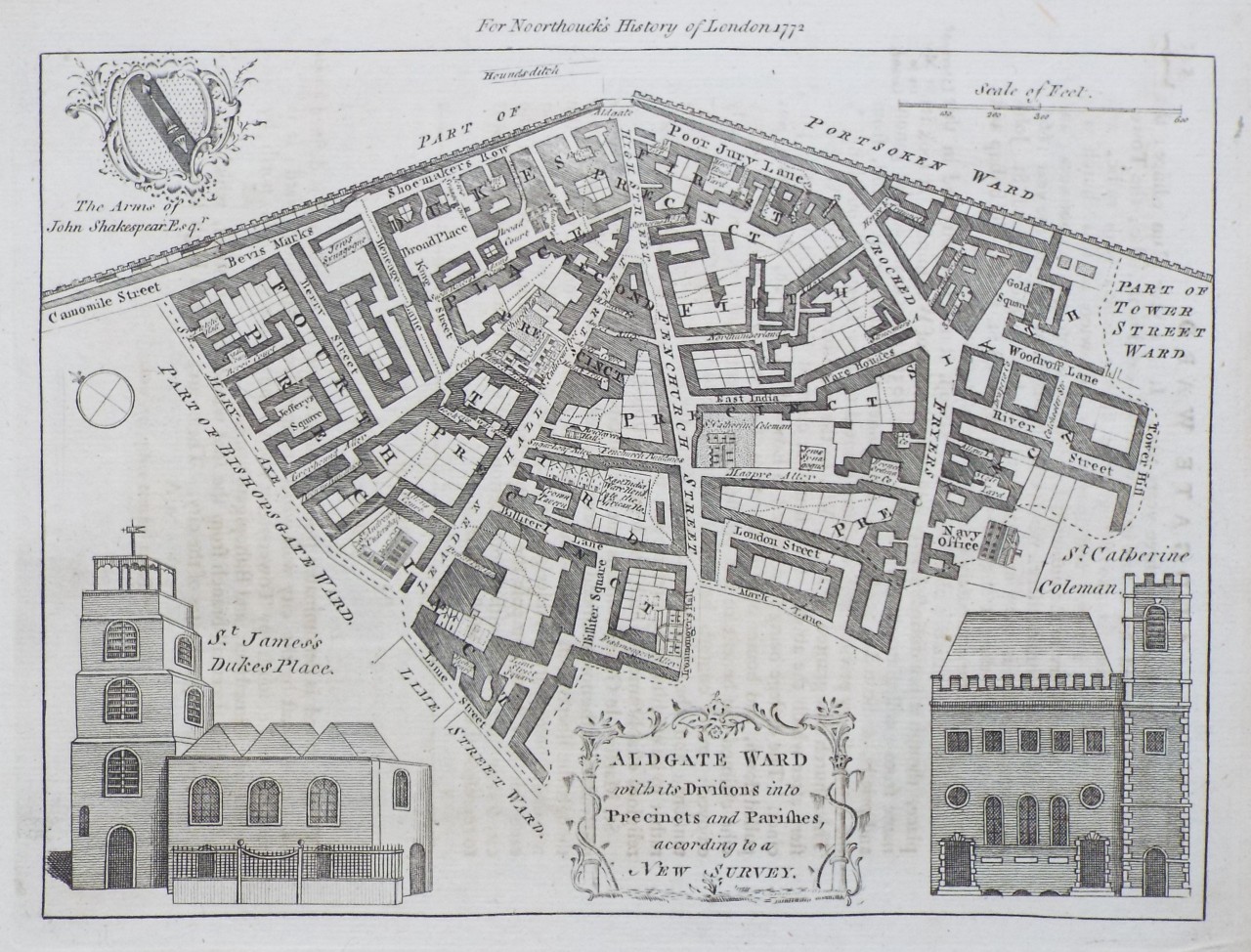 Map of City of London - London