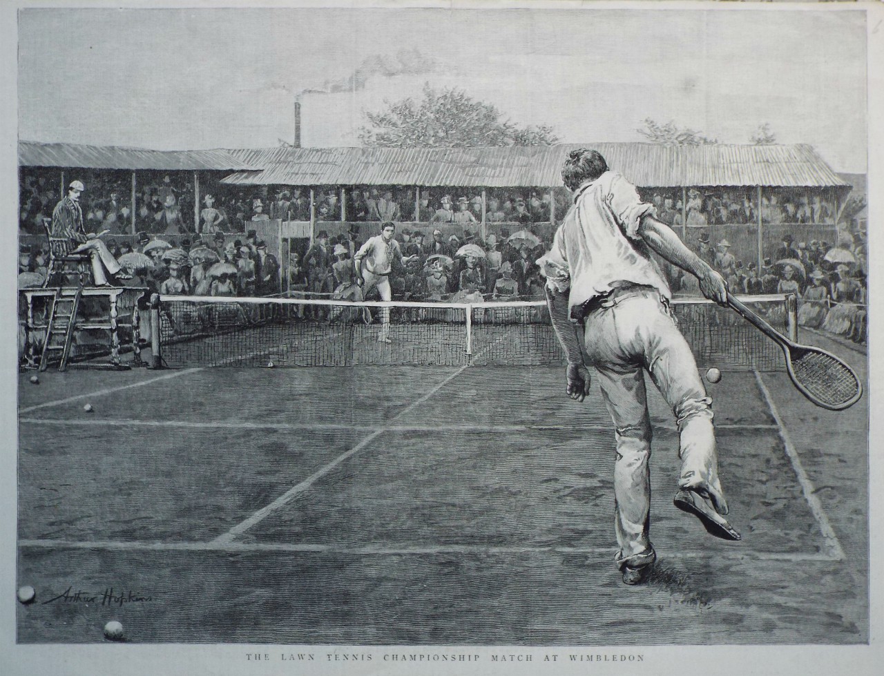 Wood - The Lawn-Tennis Championship Match at Wimbledon 1888