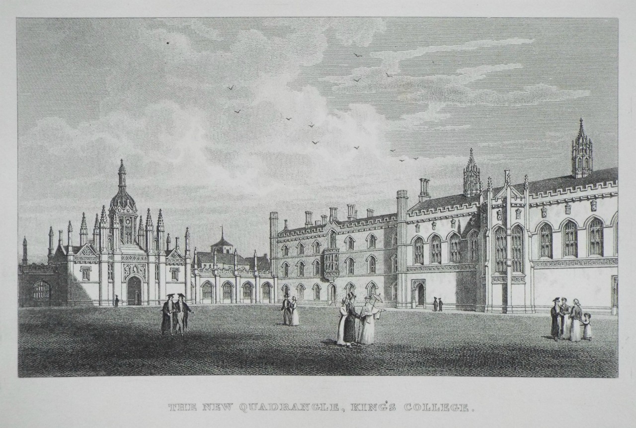 Print - The New Quadrangle, Kings College.