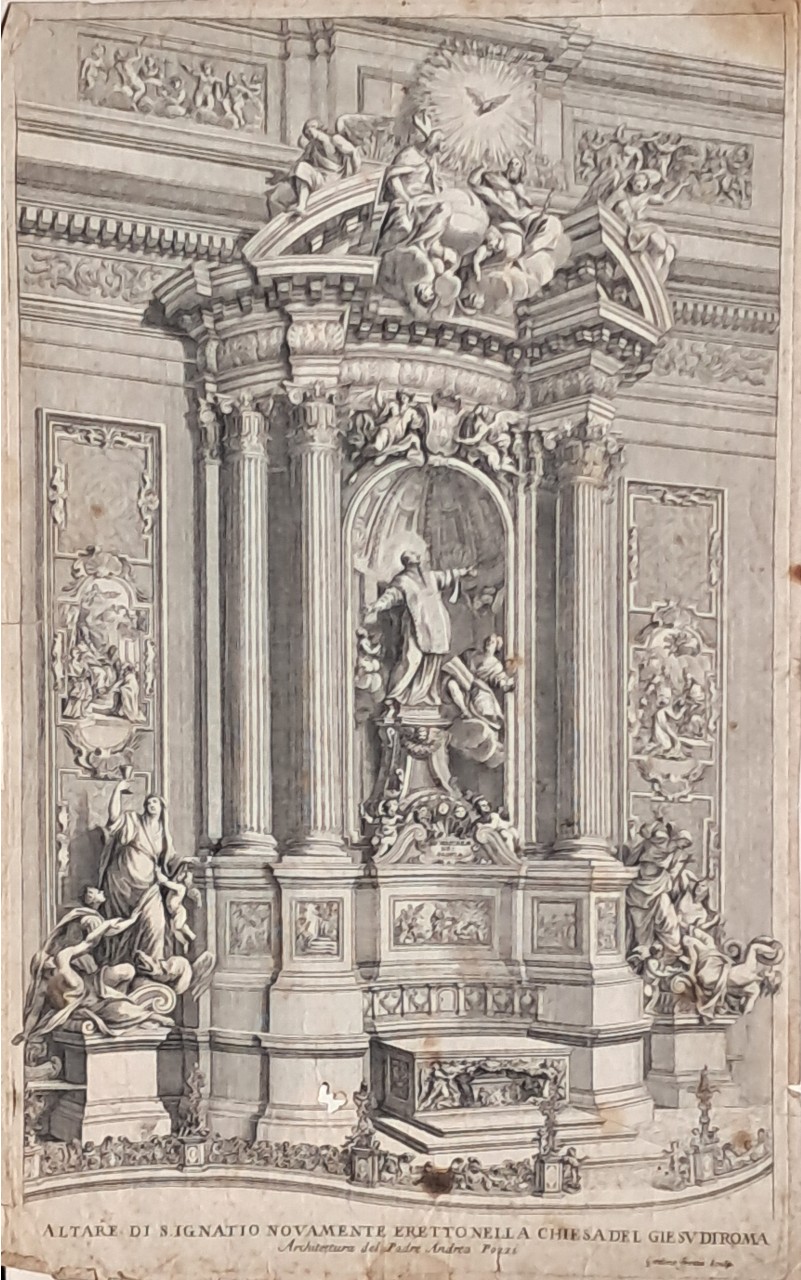 Print - Altare di S. Ignatio Novamente Erreto nella Chiesa del Giesv di Roma - Frezza