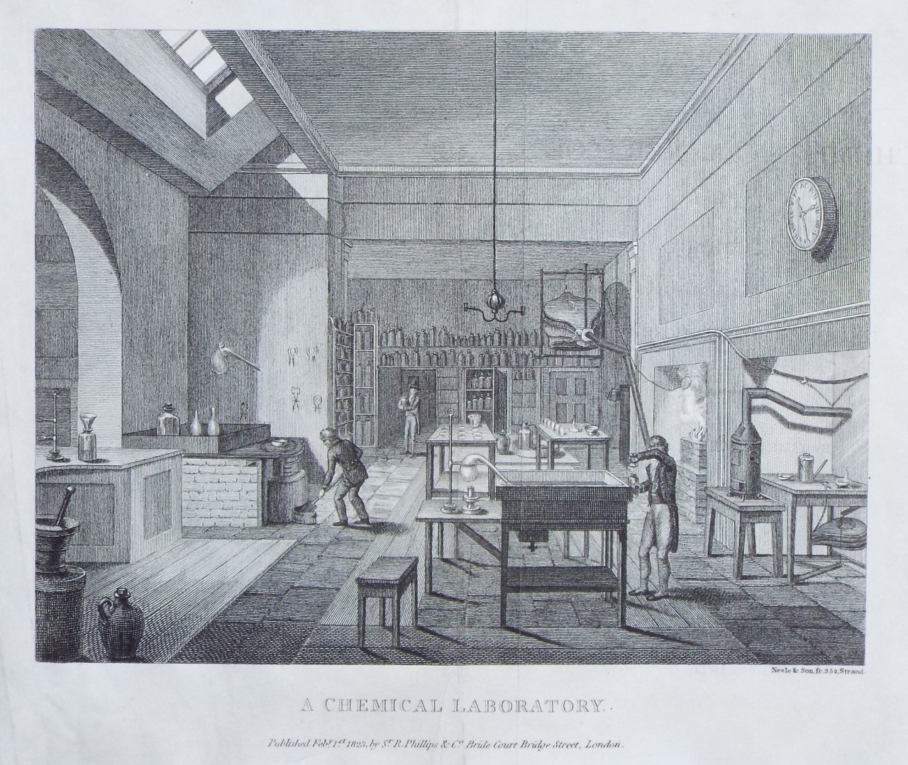 Print - A Chemical Laboratory. - Neele